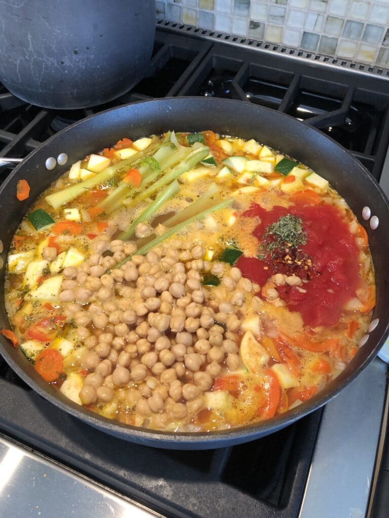 Healthyish Veggie Soup with Orzo Pasta