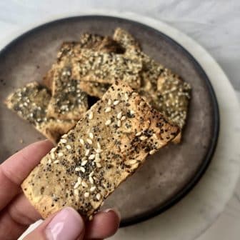 two Ingredient Gluten Free Tofu Crackers, Healthyish Brand