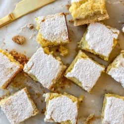 Lemon-Ricotta Bars with Flax Seed Infused Crust