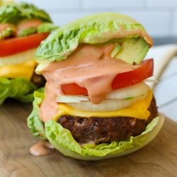 Plant-Based Cheeseburgers with Special Sauce - Healthyish Foods