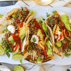 Plant Based “Ground Beef” Tacos - Healthyish Foods