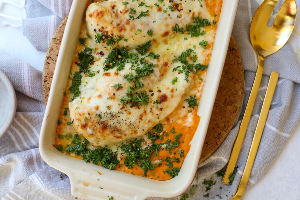 Baked Chicken with Creamy Cashew Sauce