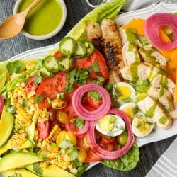 Cobb Salad with Cilantro Lime Dressing – Healthyish Foods