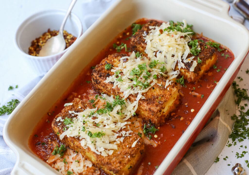 Plant-Based Tofu Parmesan – Healthyish Foods