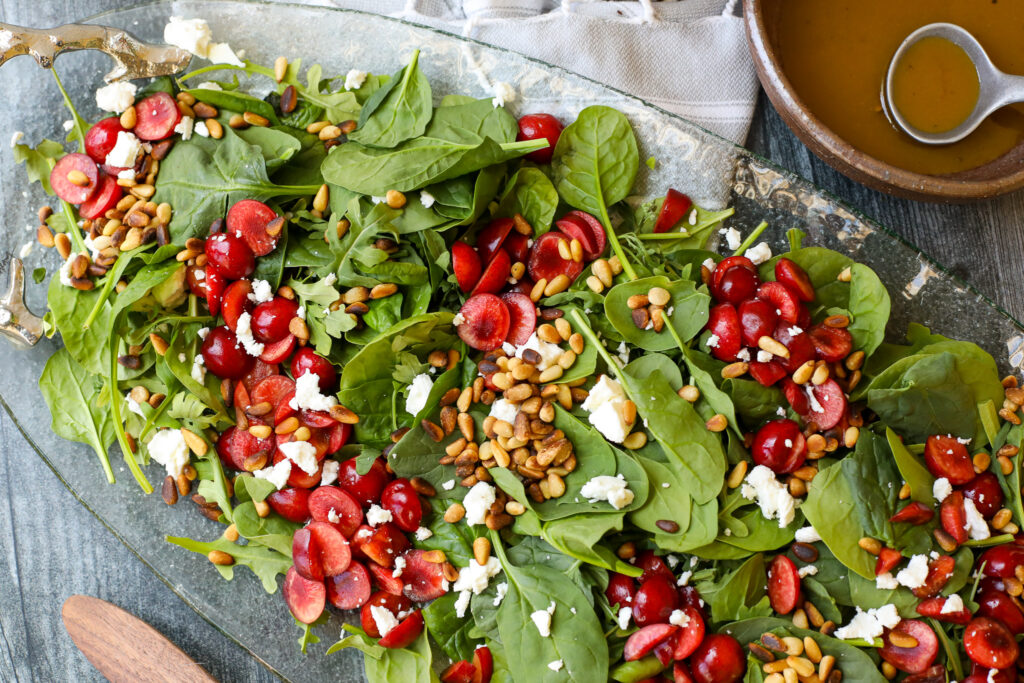 Toasted Pine Nut and Cherry Salad – Healthyish Foods