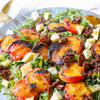 Family Style Grilled Peach Salad – Healthyish Foods