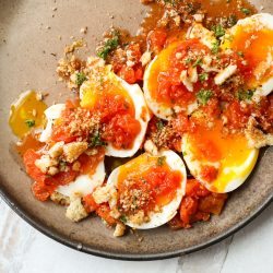 Soft Boiled Bruschetta Breakfast Eggs – Healthyish Foods