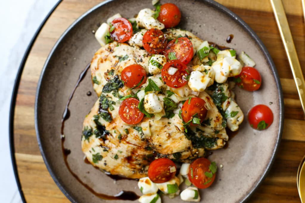 Caprese Grilled Chicken Paillard Recipe - Healthyish Foods