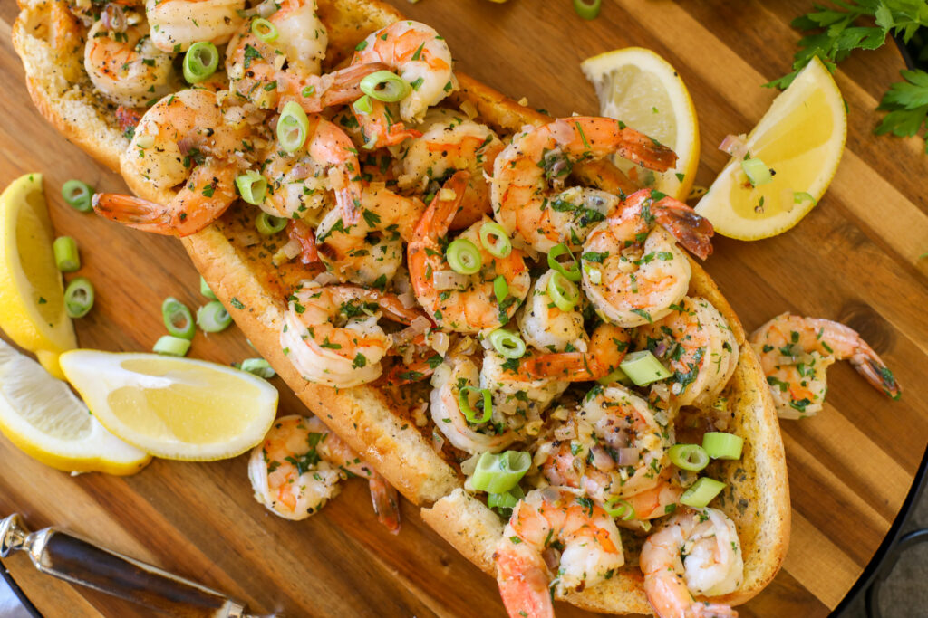 Lemon Garlic Shrimp Boat – Healthyish Foods