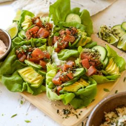 Tuna Poke Lettuce Cups – Healthyish Foods