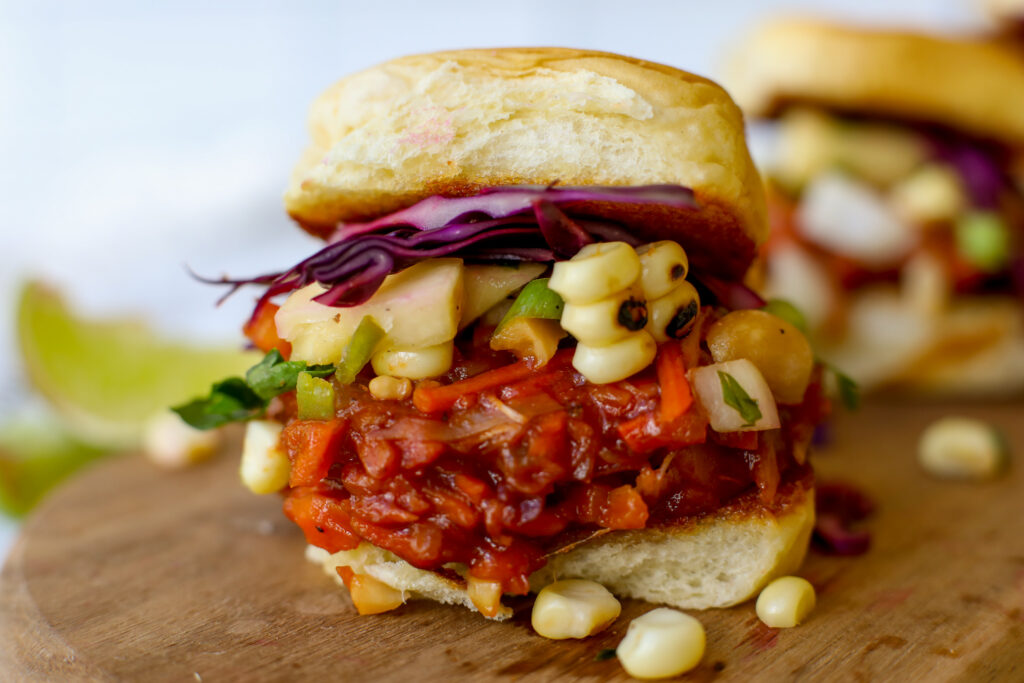 The BEST Vegan "Pulled Pork" Sandwich - Healthyish Foods