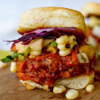 The BEST Vegan "Pulled Pork" Sandwich - Healthyish Foods