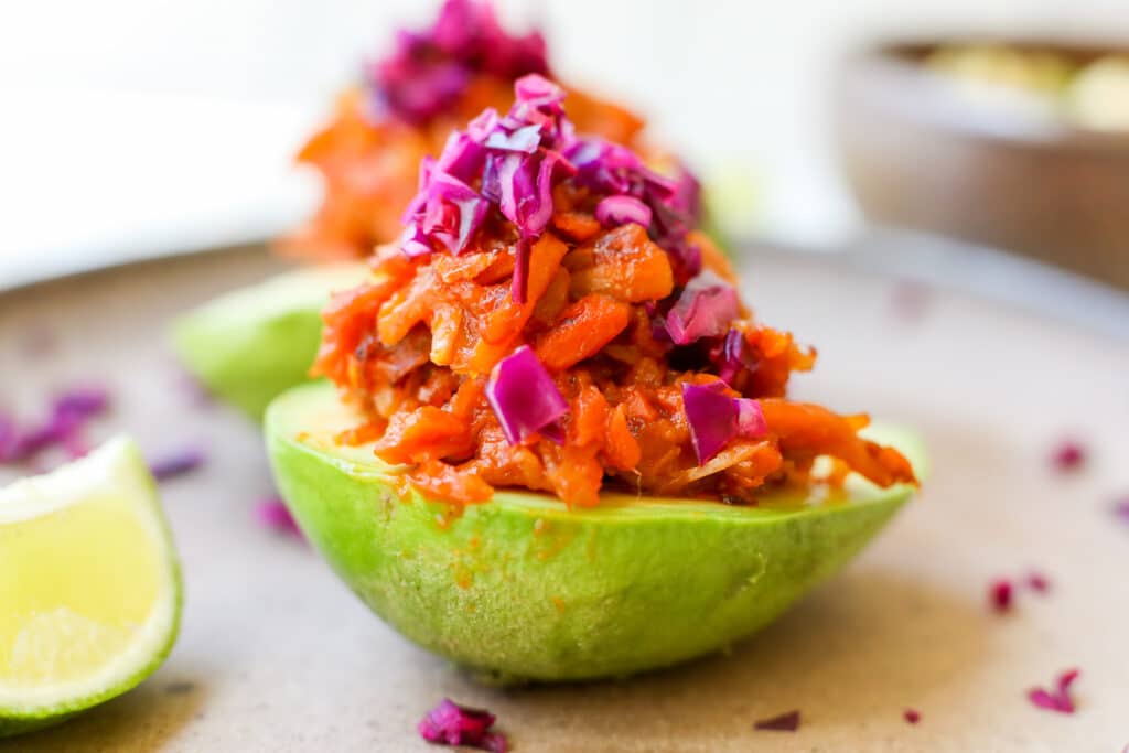 Plant-Based “Pulled Pork” Cups- Healthyish Foods