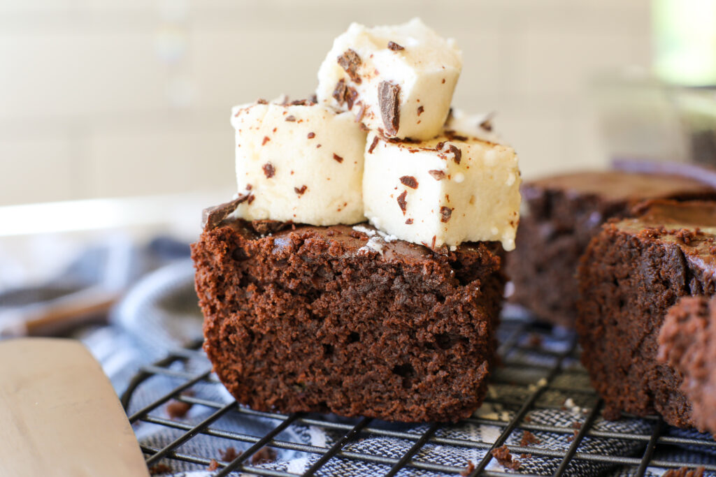 Healthyish Brownies with Homemade Maple Marshmallows - Healthyish Foods