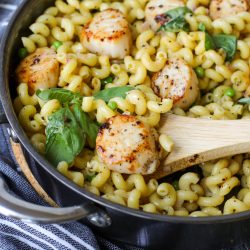 Lemon Butter Pasta with Seared Scallops – Healthyish Foods