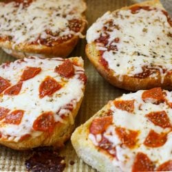 French Bread Pizzas (copycat Red Baron) – Healthyish Foods