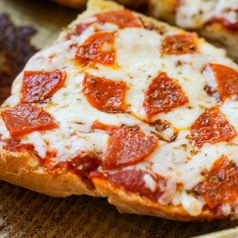 French Bread Pizzas (copycat Red Baron) – Healthyish Foods