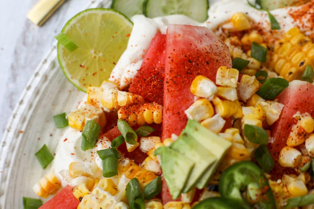 Tajin Watermelon and Whipped Feta Salad – Healthyish Foods