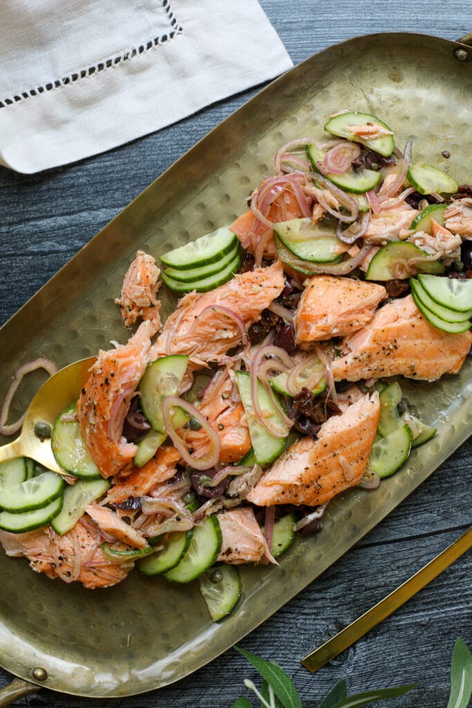 Mediterranean Salmon Salad – Healthyish Foods