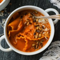 Pumpkin Lasagna Soup – Healthyish Foods