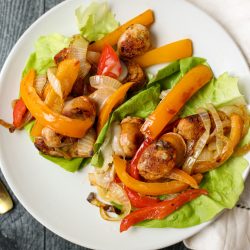 Chicken Sausage Lettuce Cups – Healthyish Foods