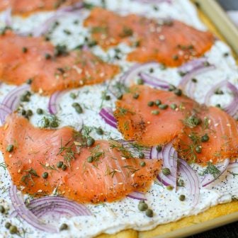 Everything Bagel and Lox Pizza