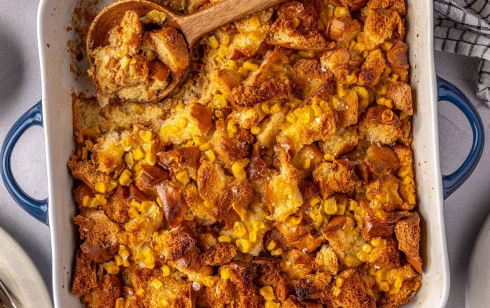 cornbread pudding.