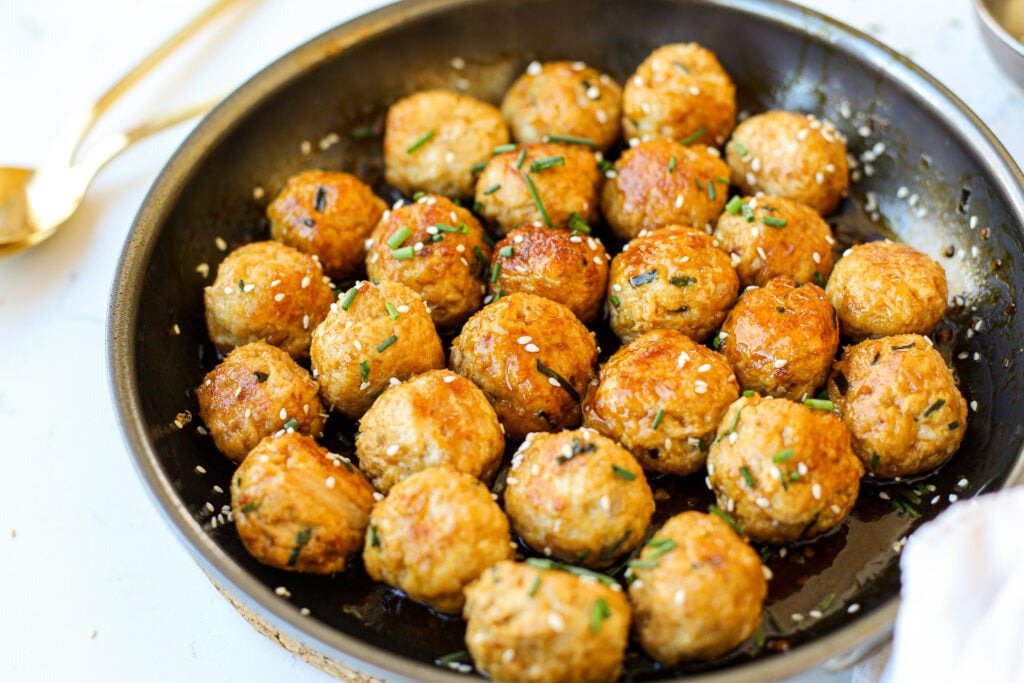 Saucy Asian Meatballs- Healthyish Foods