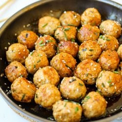 Saucy Asian Meatballs- Healthyish Foods