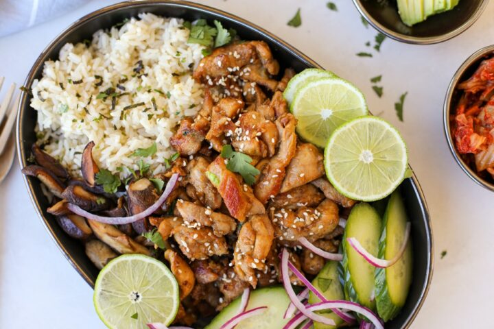 Sticky Chicken Rice Bowl – Healthyish Foods