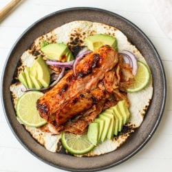 BBQ Salmon and Kimchi Tacos – Healthyish Foods