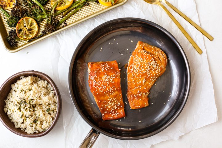 Mustard-Miso Pan Seared Salmon – Healthyish Foods