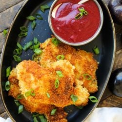 crispy chicken thighs - healthyish foods