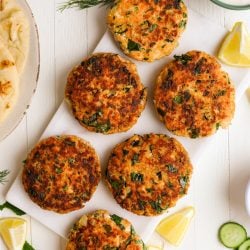 Spinach Salmon Burgers with Whipped Feta – Healthyish Foods