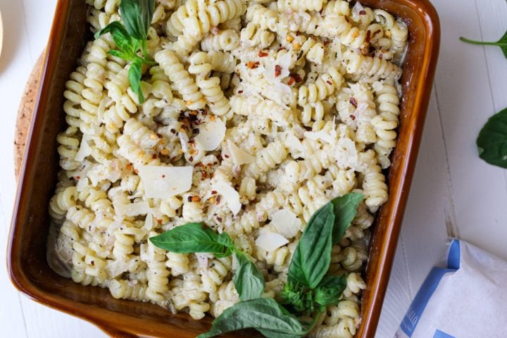 Creamy Pesto Pasta Bake - Healthyish Foods