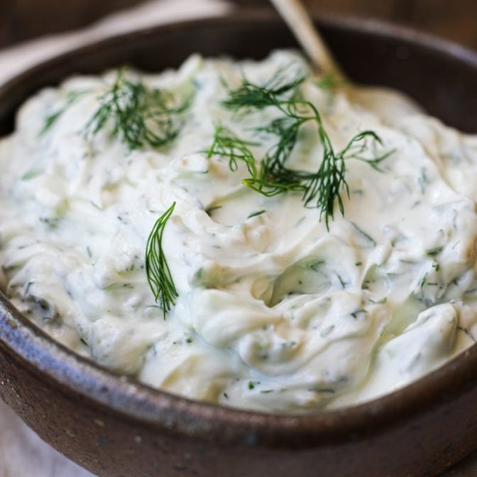 Easy Tzatziki Sauce - Healthyish Foods