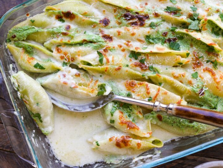 Whipped Spinach & Ricotta Stuffed Shells – Healthyish Foods