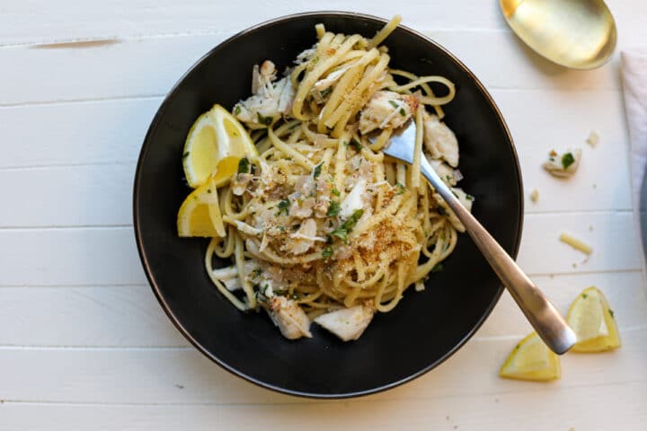 Linguini with Crab – Healthyish Foods
