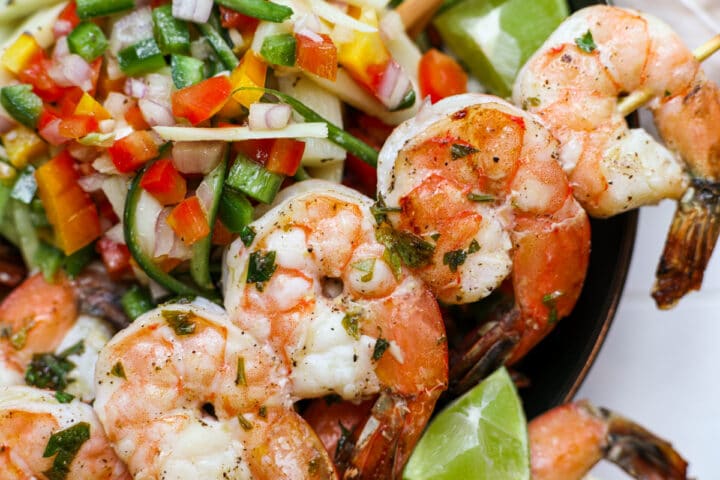Grilled Shrimp with Hearts of Palm Salad – Healthyish Foods