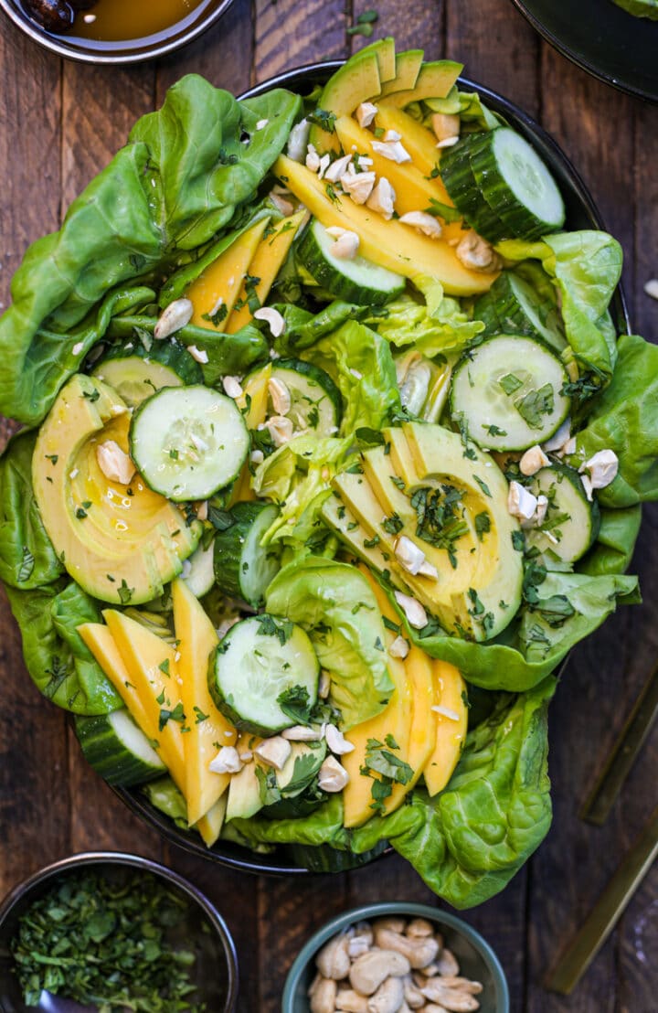 easy cucumber mango salad - healthyish foods 