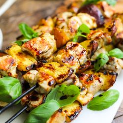 Easy Grilled Chicken and Peach Kabobs – Healthyish Foods