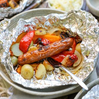 Quick Chicken Sausage Foil Packets – Healthyish Foods