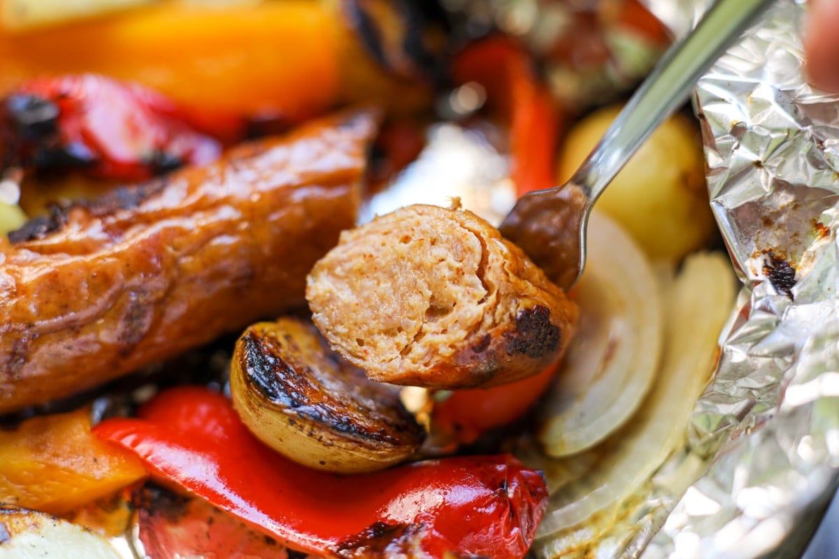 Quick Chicken Sausage Foil Packets – Healthyish Foods