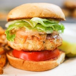 Juicy Ground Chicken Burger