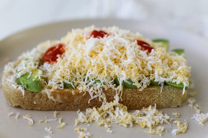 grated egg toast - healthyish foods