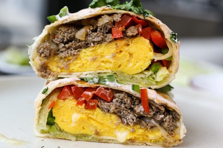 Steak Egg and Cheese Burrito – Healthyish Foods