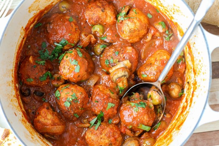 Chicken Cacciatore Meatballs – Healthyish Foods