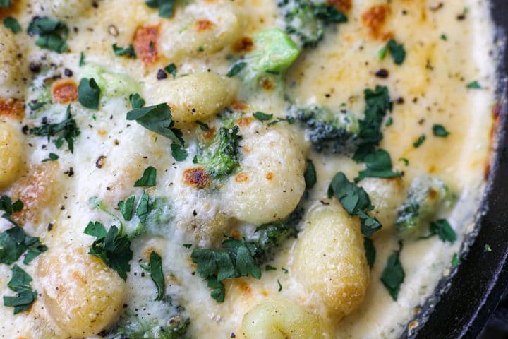 Broccoli Cheese Pan Fried Gnocchi – Healthyish Foods