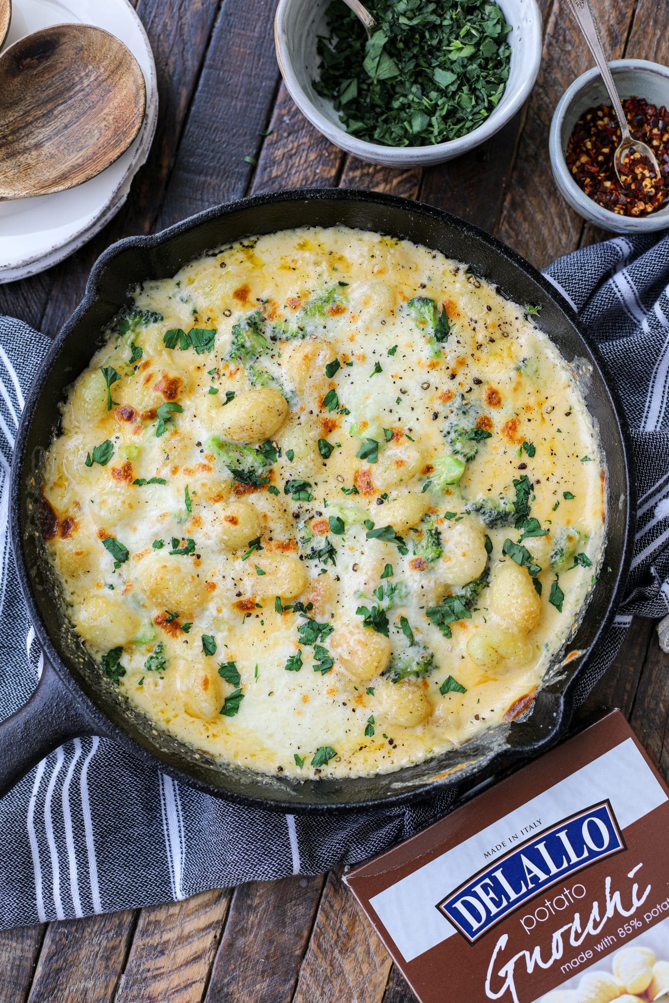 Broccoli Cheese Pan Fried Gnocchi – Healthyish Foods