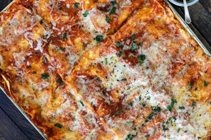 lazy girl lasagna - healthyish foods